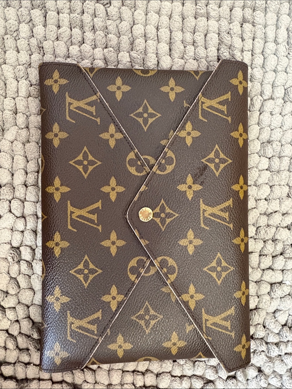 Louis Vuitton Monogram Envelope Passport Cover - Brown & Tan